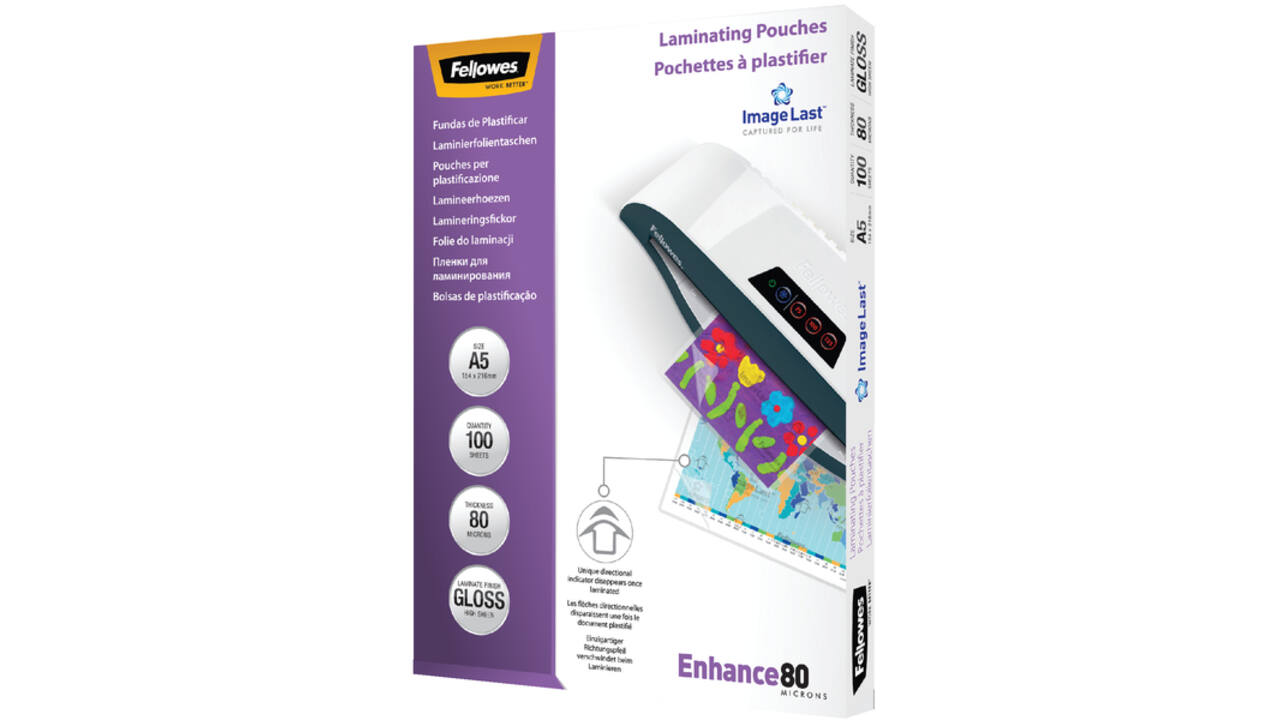 Lamineerhoes Fellowes A5 2x80micron glans 100stuks