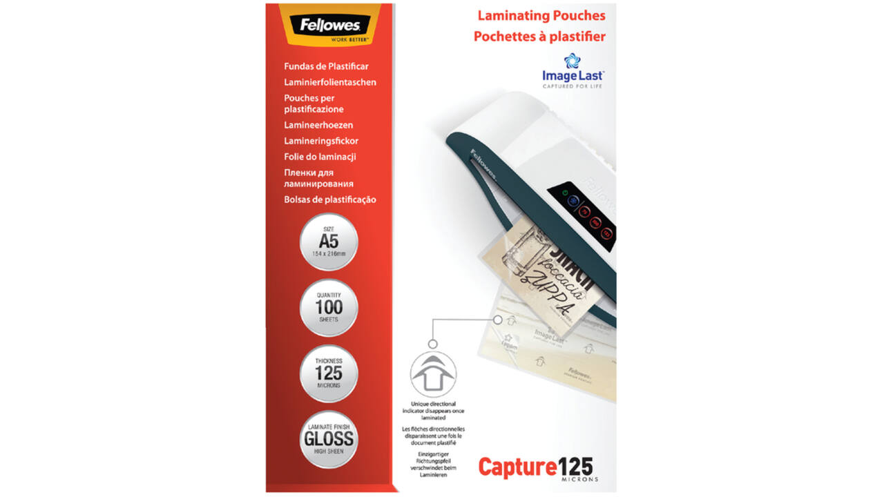 Lamineerhoes Fellowes A5 2x125micron glans 100stuks