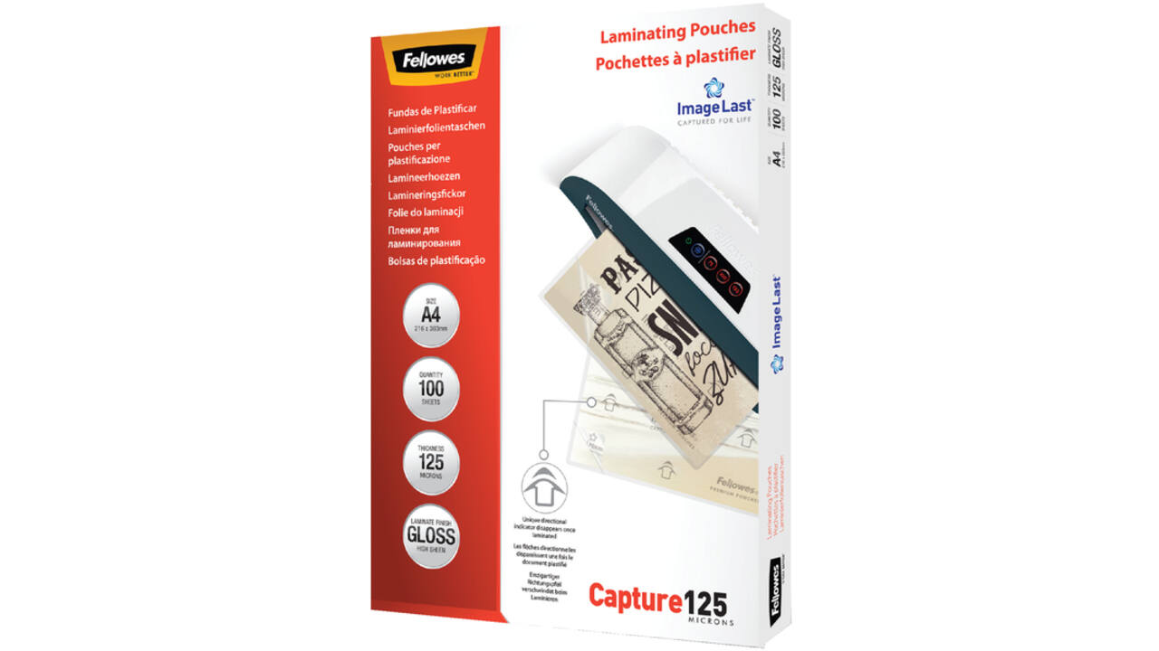 Lamineerhoes Fellowes A4 2x125micron glans 100stuks