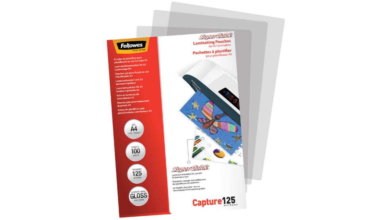 Lamineerhoes Fellowes A4 Superquick 2x125micron 100stuks