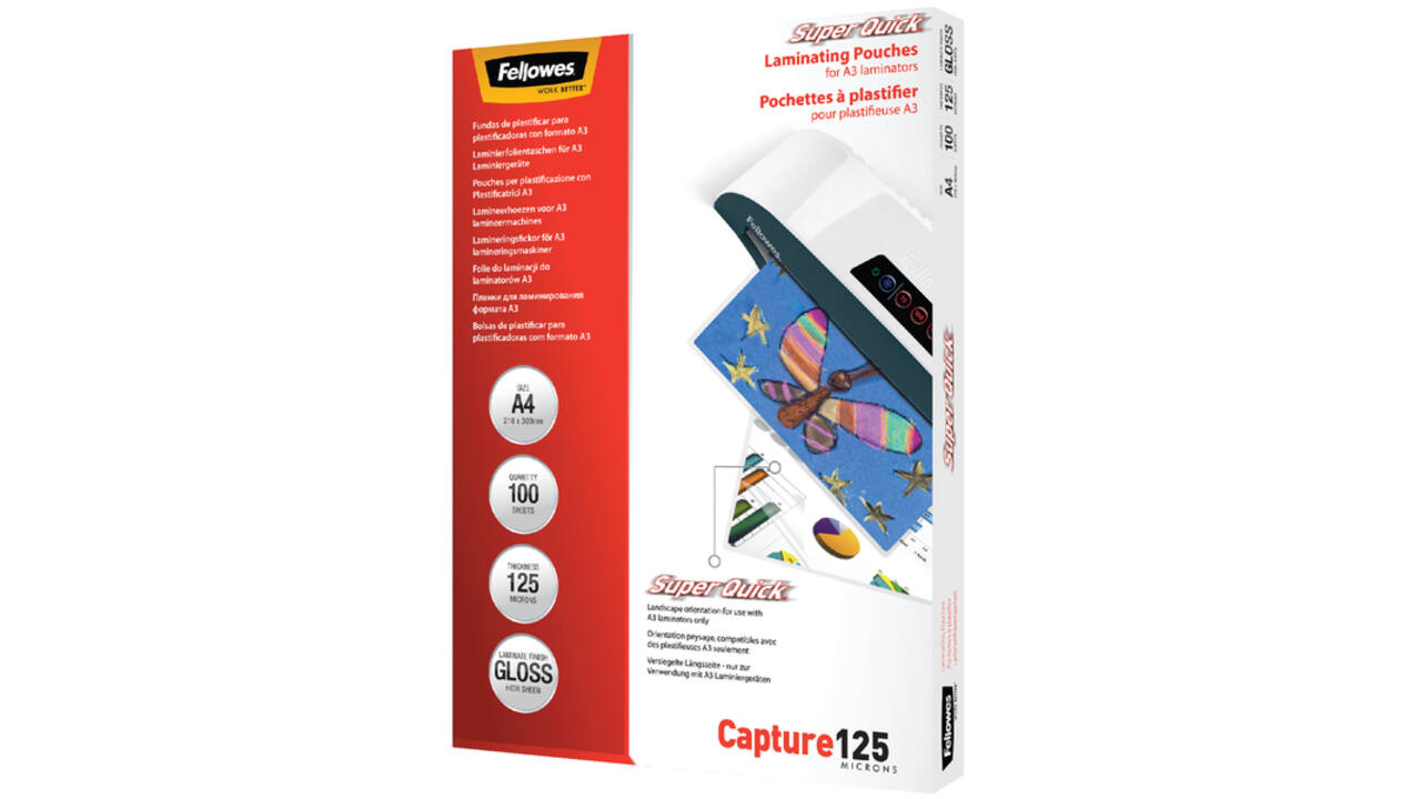 Lamineerhoes Fellowes A4 Superquick 2x125micron 100stuks