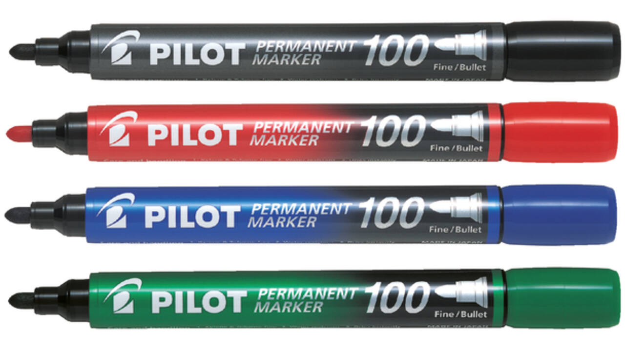 Viltstift PILOT 100 rond fijn rood