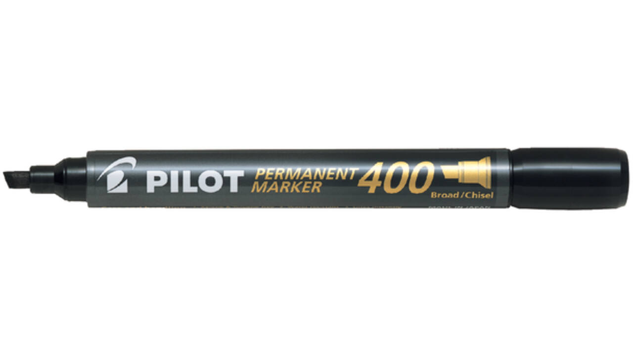 Viltstift PILOT 400 schuin breed zwart