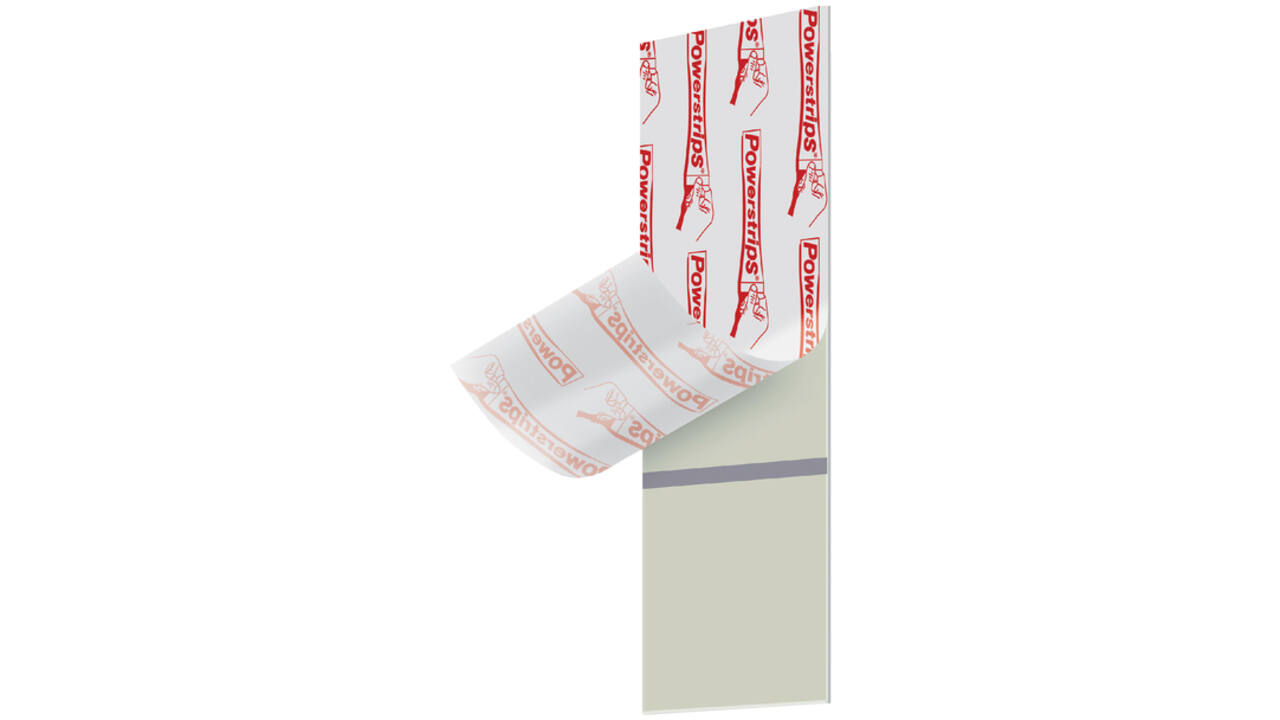 Kleefstrips tesa® behang & pleisterwerk 0,5kg wit 9 stuks