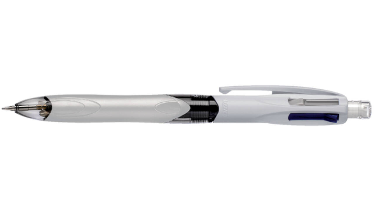 Balpen Bic 3kleuren met vulpotlood HB 0.7mm medium wit