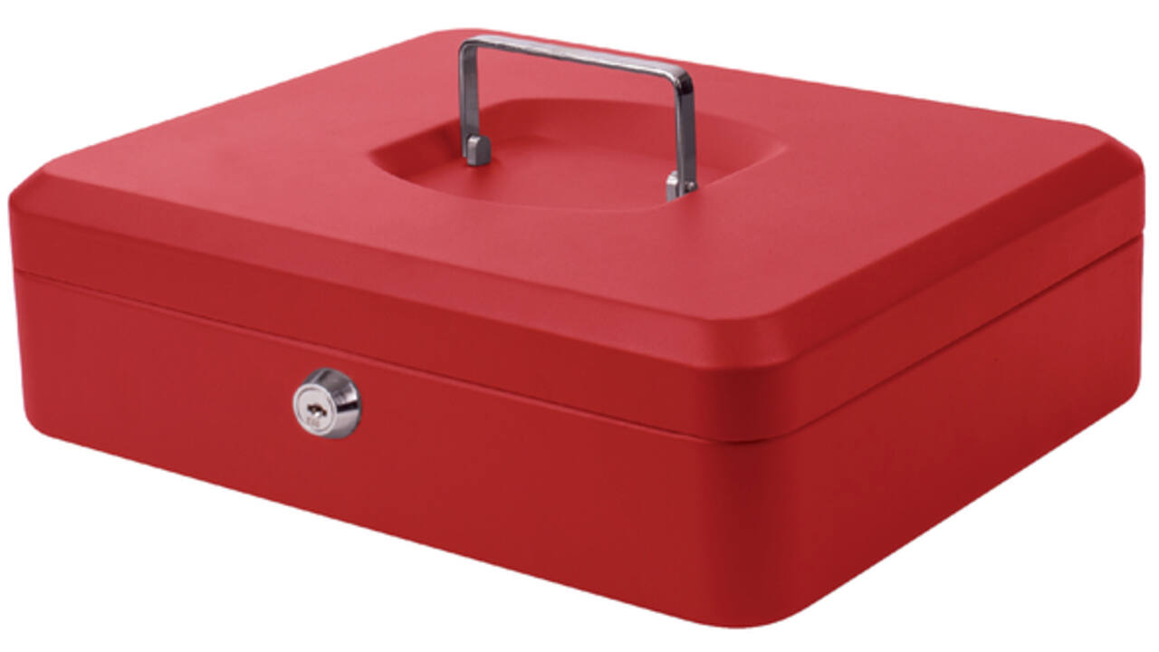 Geldkist Pavo 300x240x90mm rood