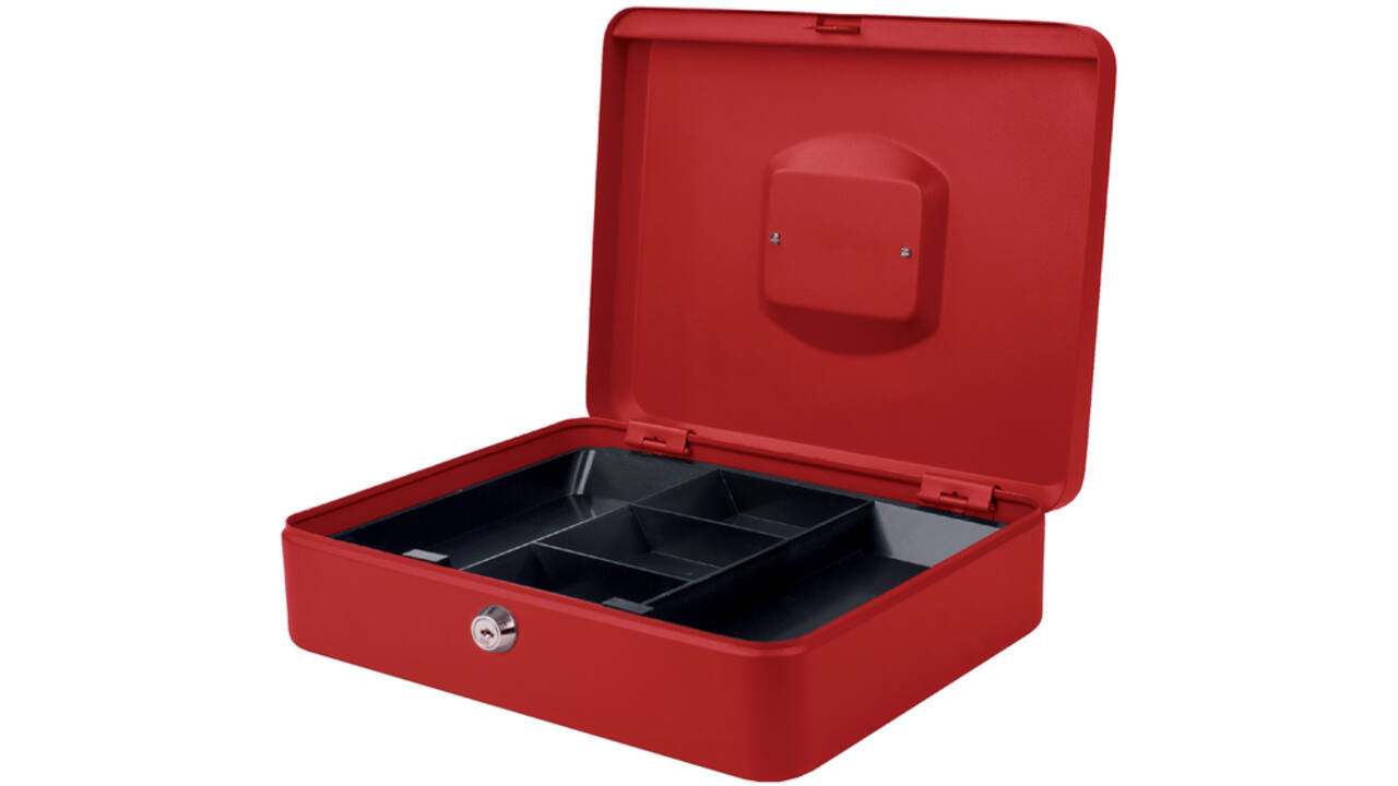 Geldkist Pavo 300x240x90mm rood