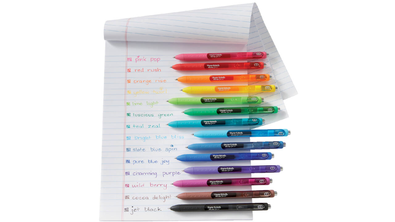 Gelschrijver Paper Mate Inkjoy medium blauw