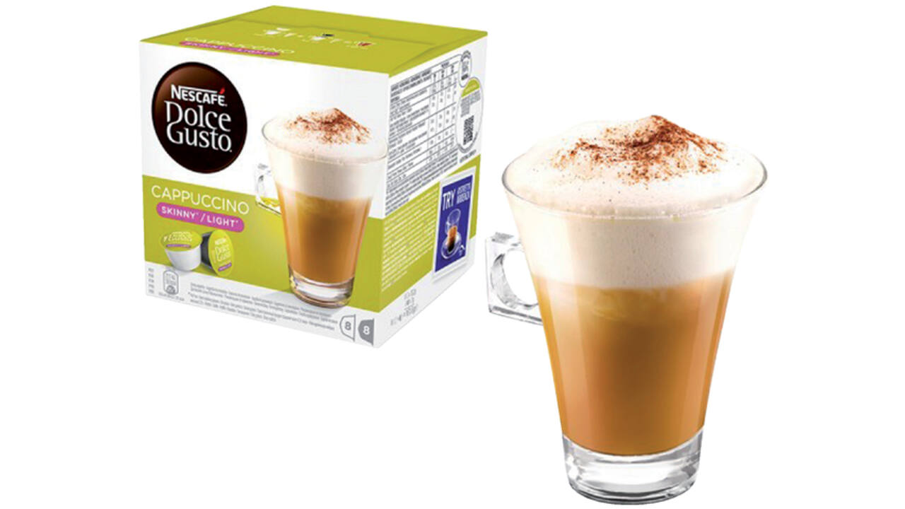 Koffiecups Dolce Gusto Cappuccino light 16 stuks voor 8 kopjes