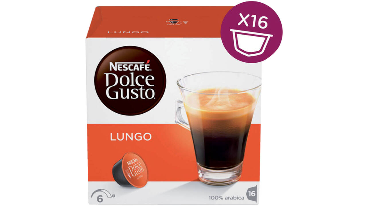 Koffiecups Dolce Gusto Lungo 16 stuks