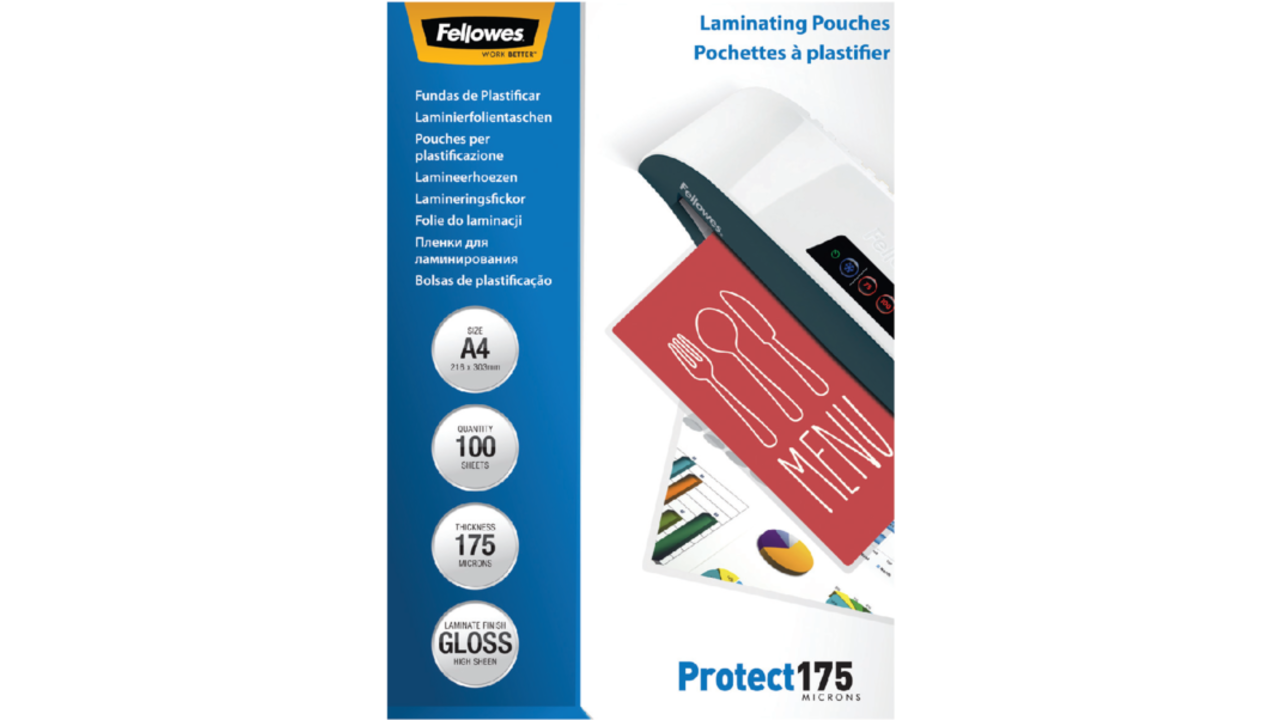 Lamineerhoes Fellowes A4 2x175micron glans 100stuks