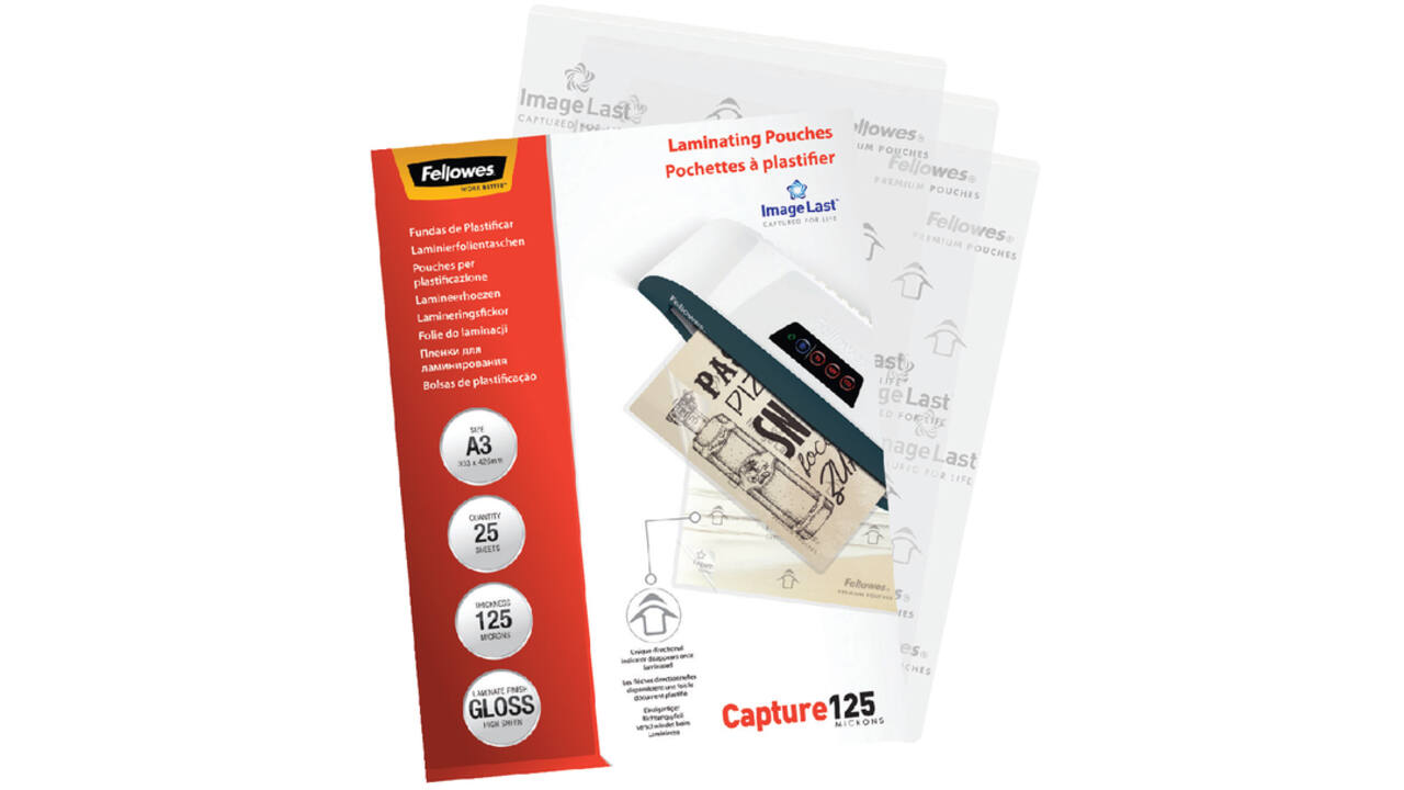 Lamineerhoes Fellowes A3 2x125micron glans 25stuks