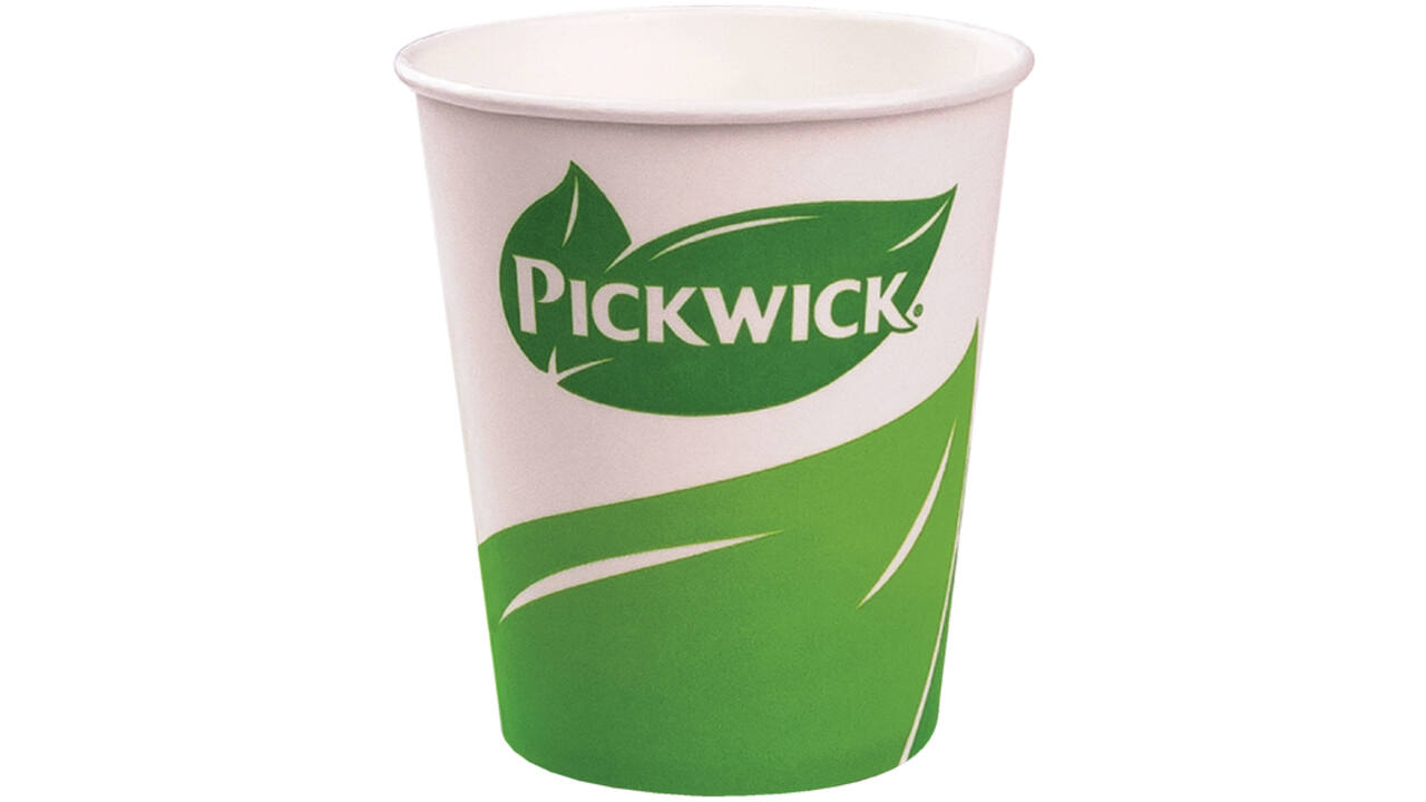 Beker Pickwick 250ml karton 100 stuks
