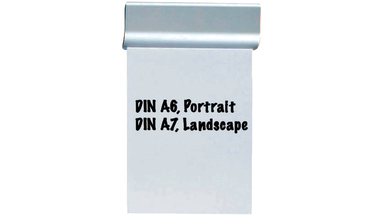 Klemlijst MAUL 11.3x4cm aluminium zelfklevend