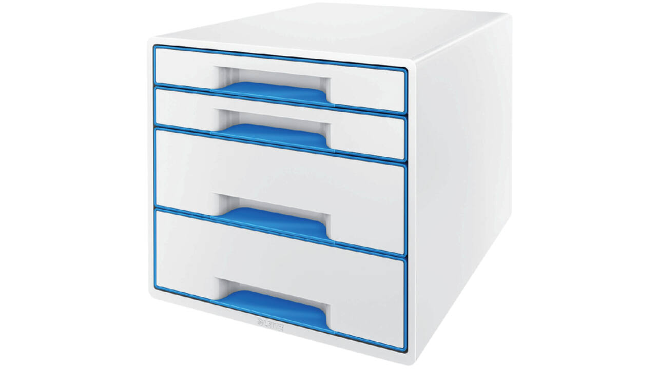 Ladenbox Leitz WOW 4 laden wit/blauw