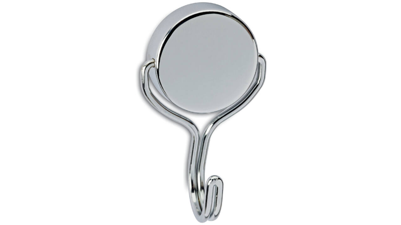 Magneet MAUL Neodymium met haak Ø38,5mm trekkracht 30kg chroom