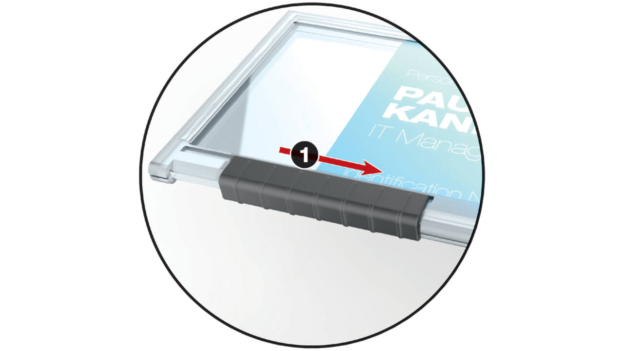 Badge Durable 8922 Pushbox mono