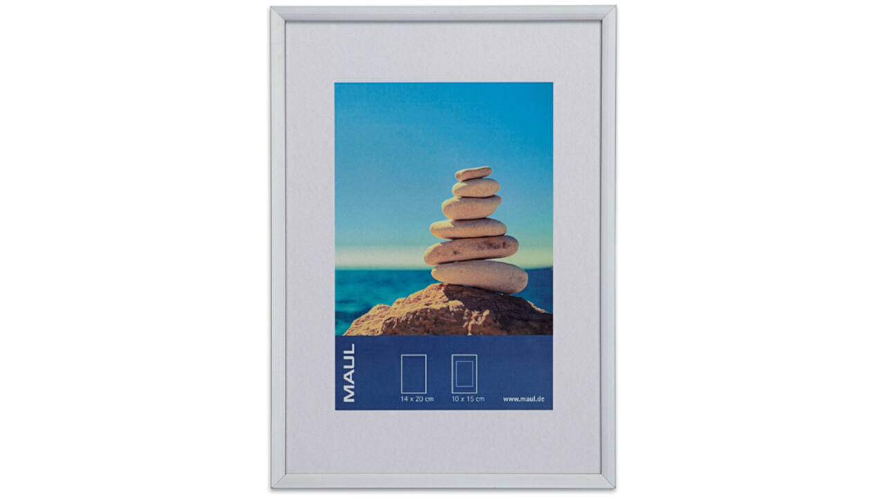 Fotolijst MAUL design 15x21cm aluminium frame zilver