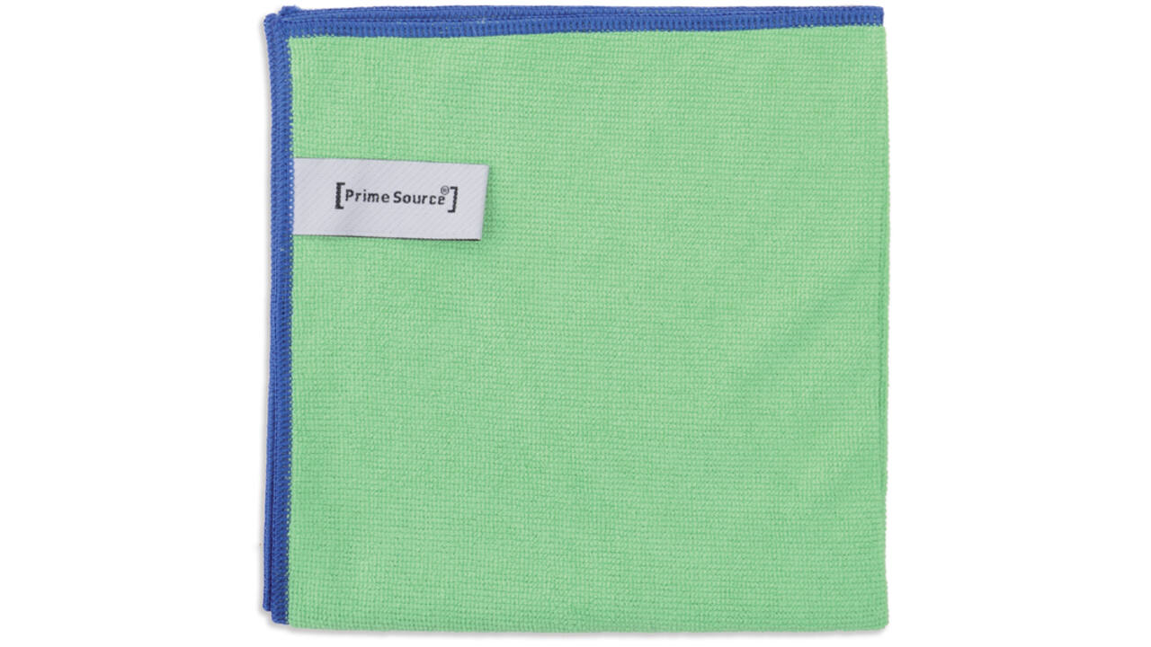 Microvezeldoek Primesource professional 38x38cm groen pak à 10 stuks