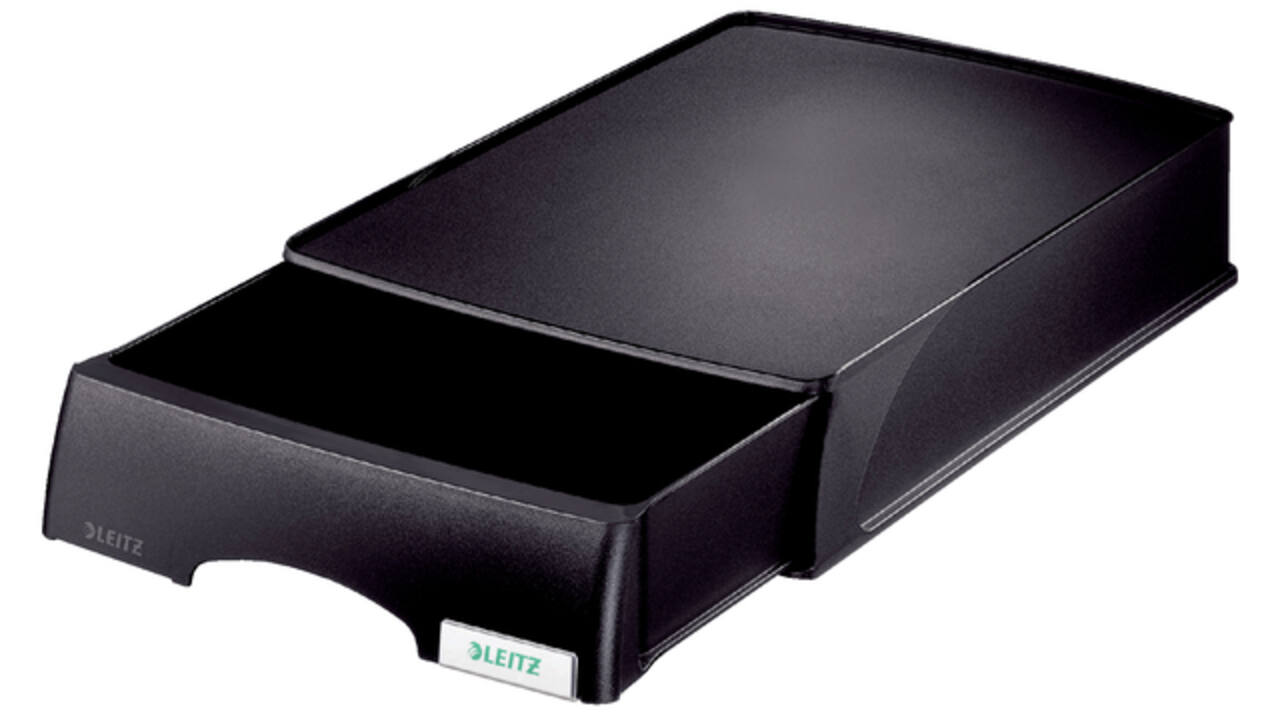 Brievenbak Leitz Plus met lade A4 maxi zwart