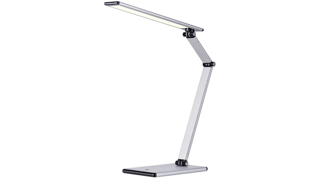 Bureaulamp Hansa led Slim zilvergrijs