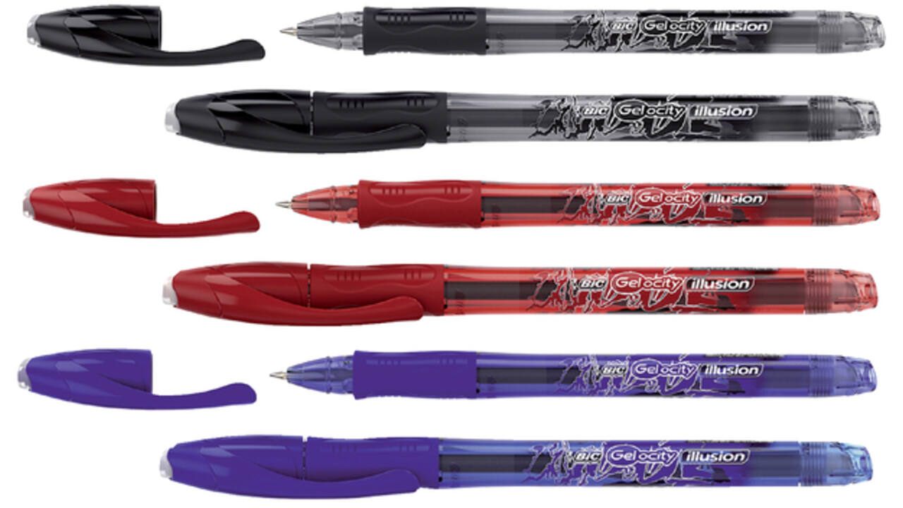 Gelschrijver Bic Gel-ocity illusion medium rood