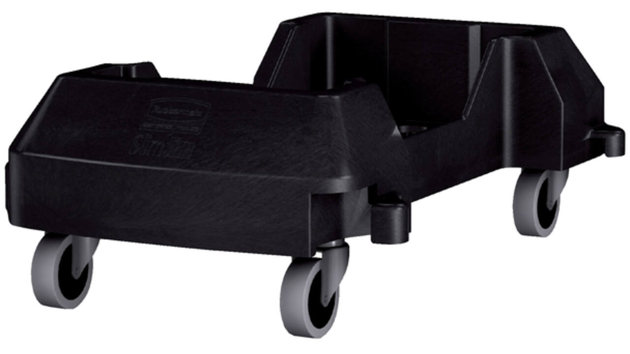 Onderstel Rubbermaid Slim Jim zwart