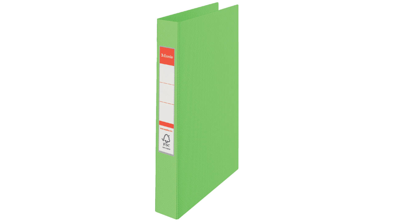Ringband Esselte A4 23-rings O-mech 19mm PP groen