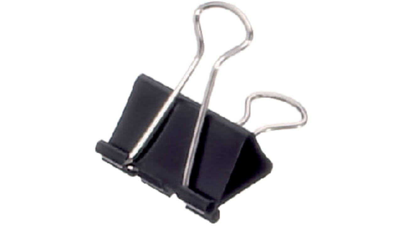 Papierklem MAUL 213 Foldback 32mm capaciteit 13mm zwart