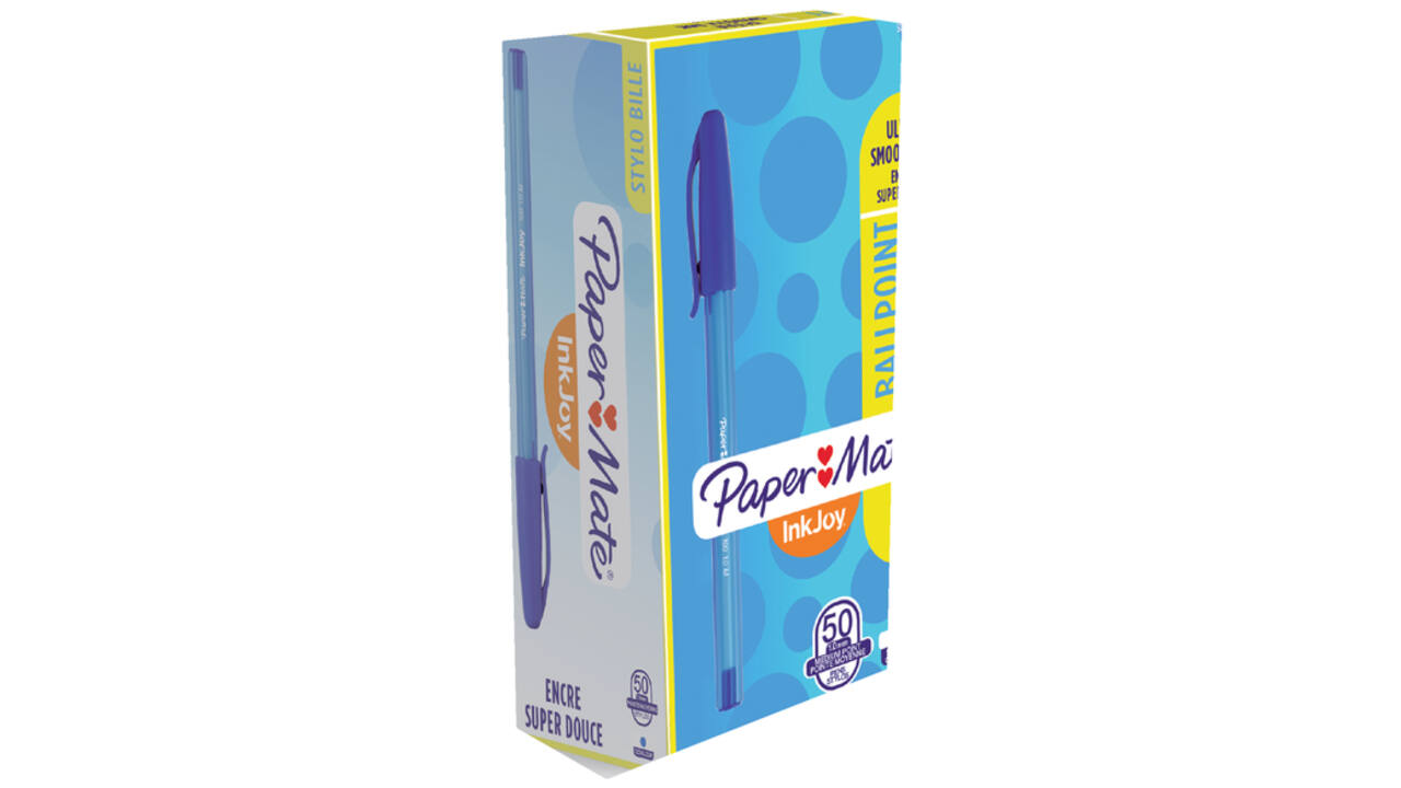 Balpen Paper Mate Inkjoy 100 medium blauw