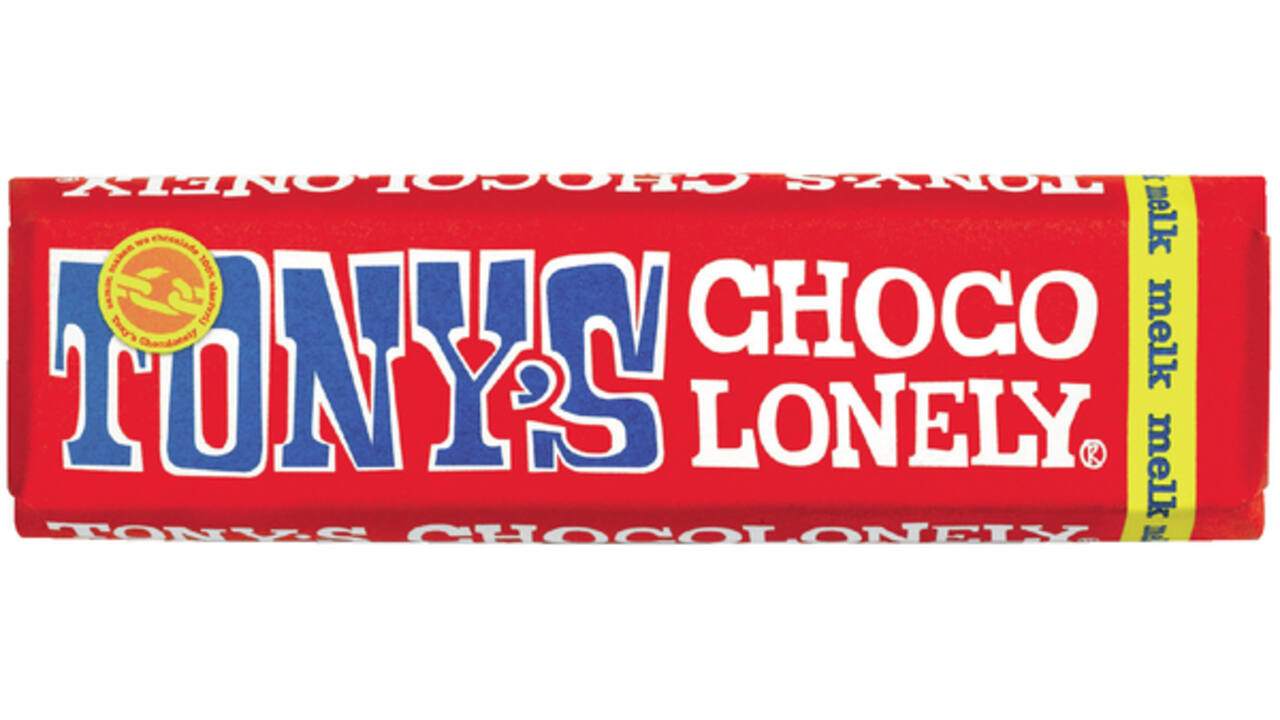 Chocolade Tony's Chocolonely melk reep 50gr