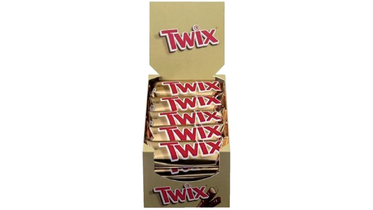 Snoep Twix reep 25x50 gram