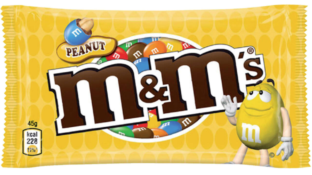 Snoep M&M's pinda 24x45 gram