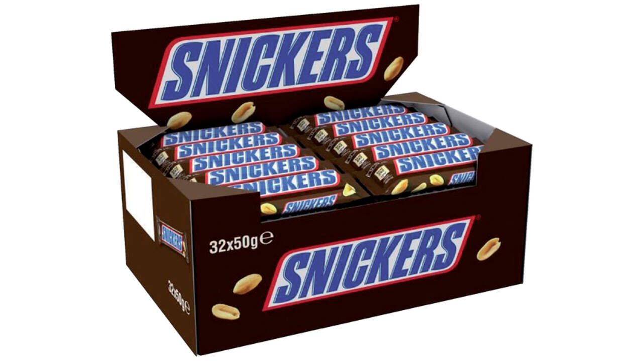 Snoep Snickers reep 32x50 gram