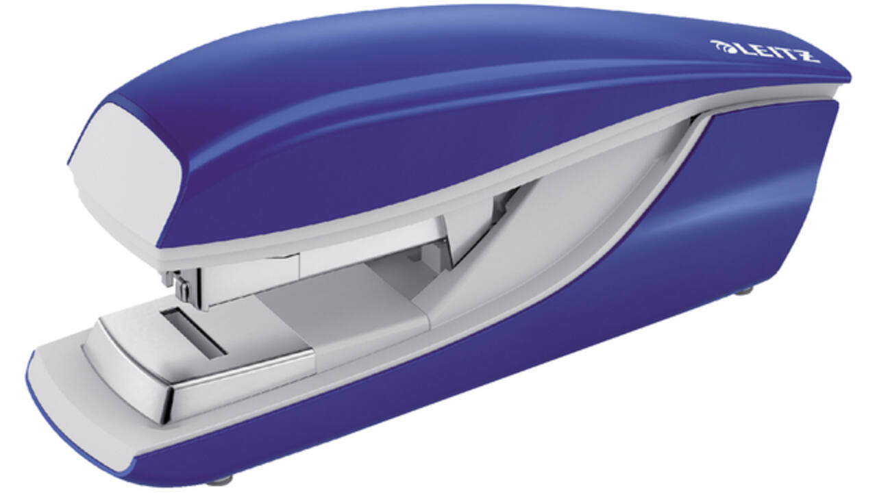 Nietmachine Leitz NeXXt metalen flat clinch 40 vel blauw