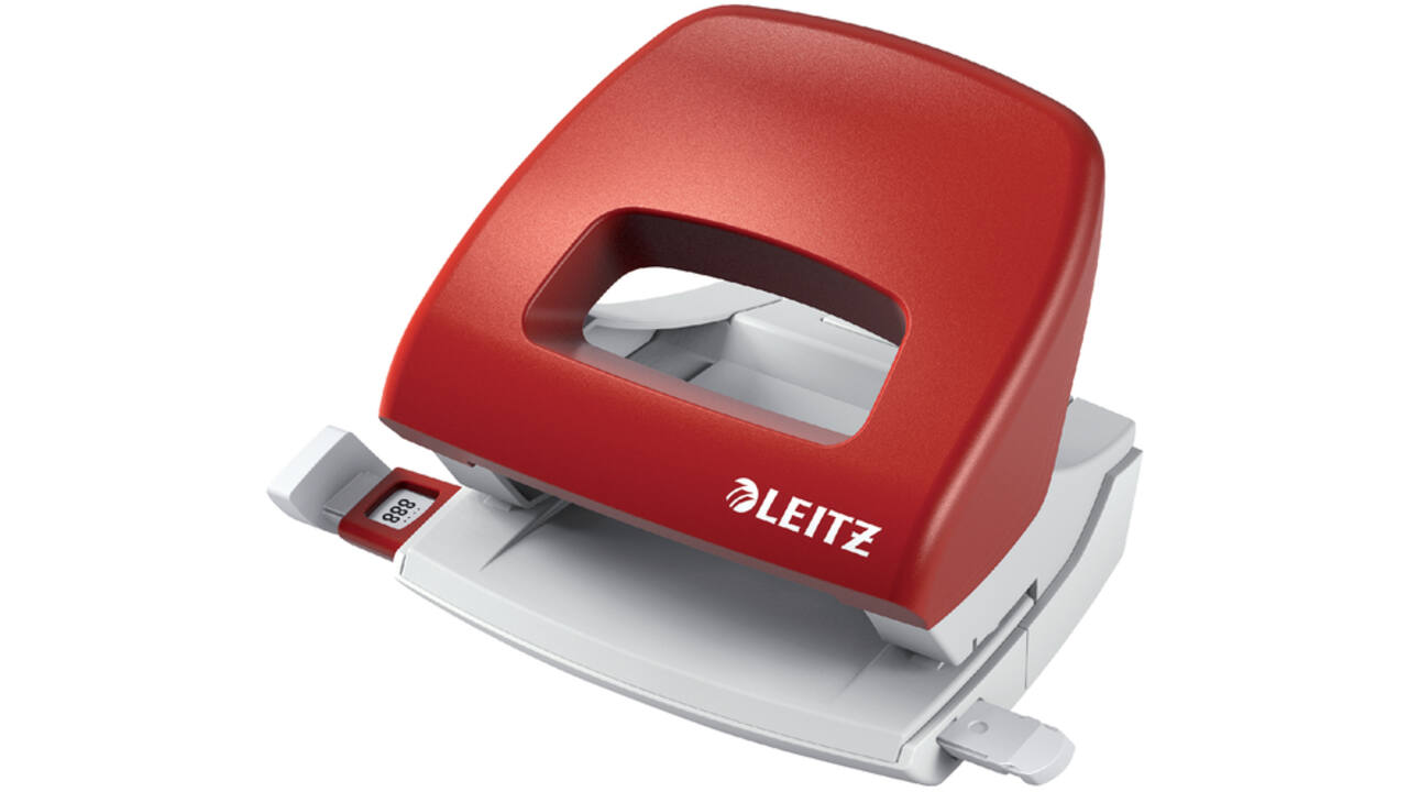 Perforator Leitz Nexxt bureau 16 vel rood