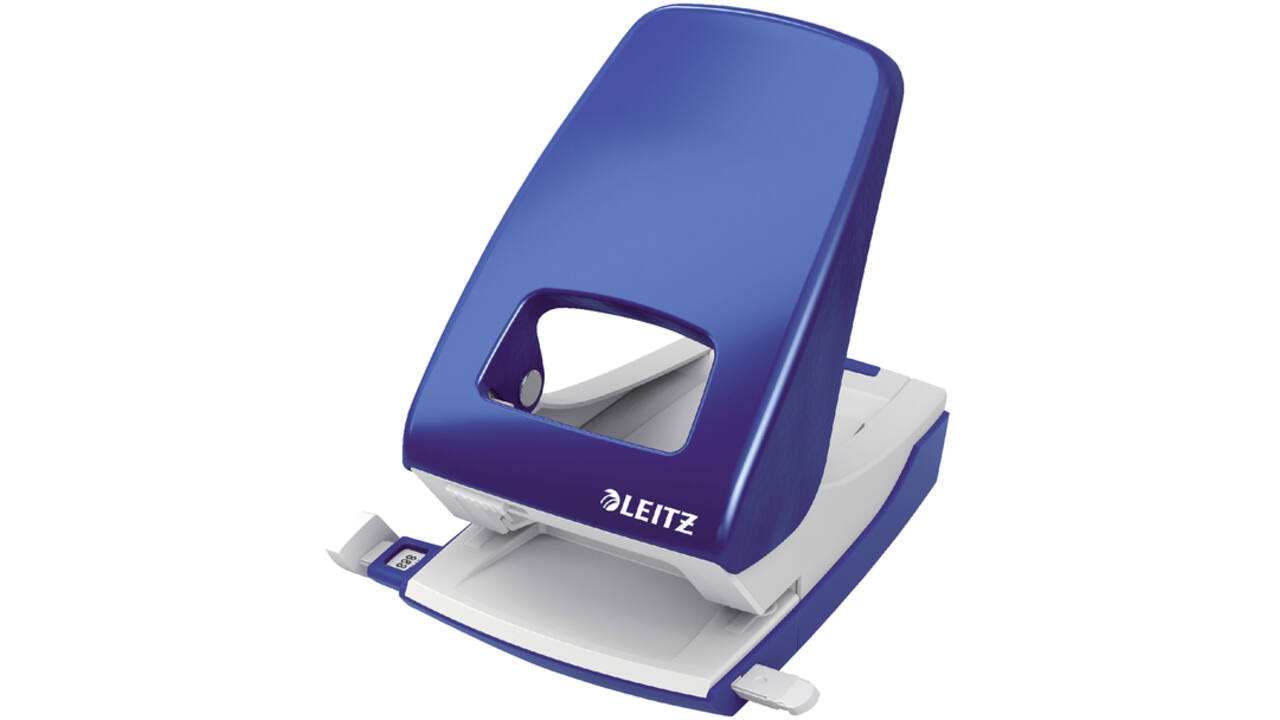 Perforator Leitz Nexxt archief metaal 40 vel blauw