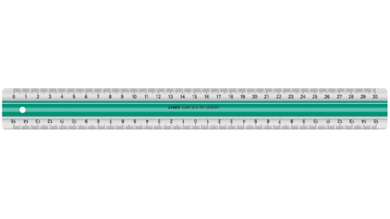 Liniaal Linex super S30 30cm transparant