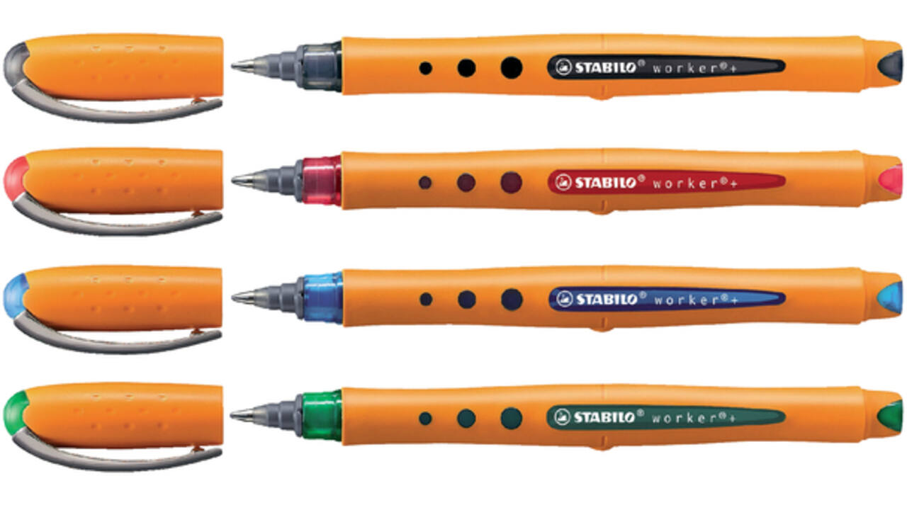 Rollerpen STABILO worker 2018/36 medium groen