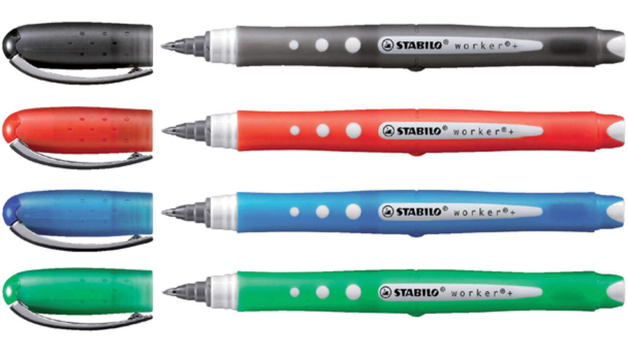 Rollerpen STABILO worker colorful 2019/36 medium groen