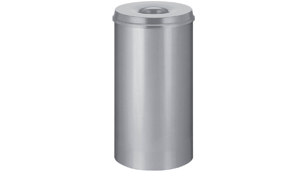 Papierbak met vlamdover Vepabins 50liter 33.5cm grijs