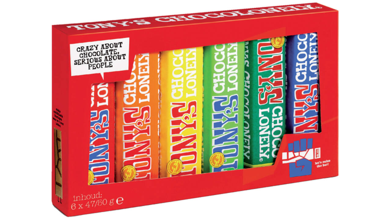 Chocolade Tony's Chocolonely Proeverijtje 6 repen à 47/50gr