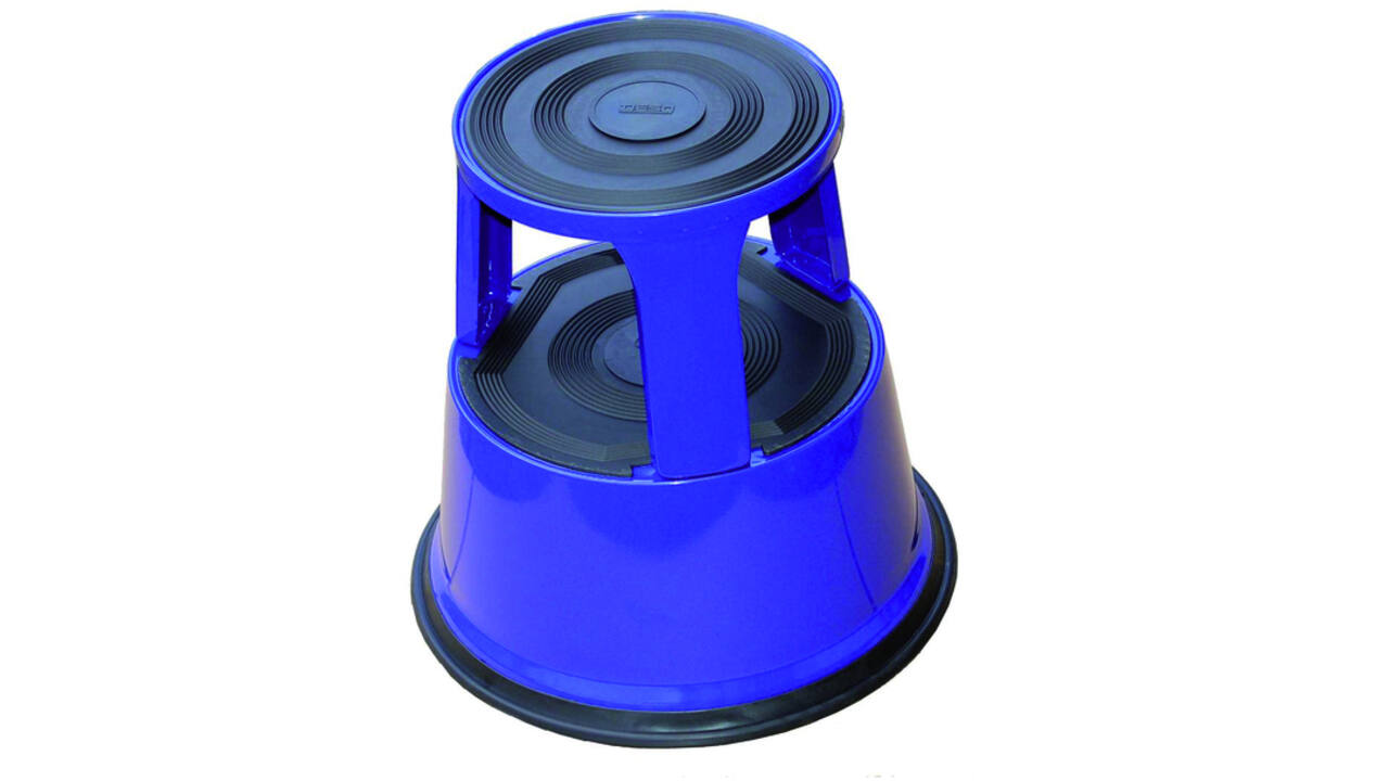 Opstapkruk Desq 42cm metaal blauw