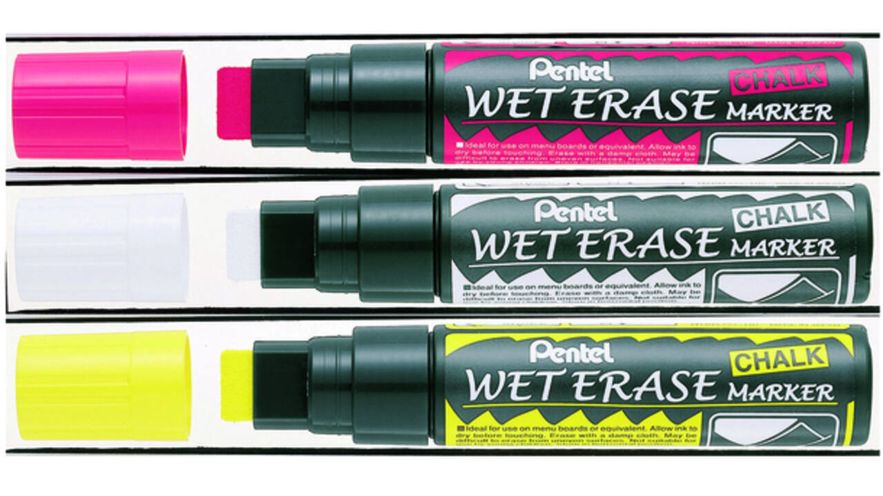 Krijtstift Pentel SMW56 8-16mm wit