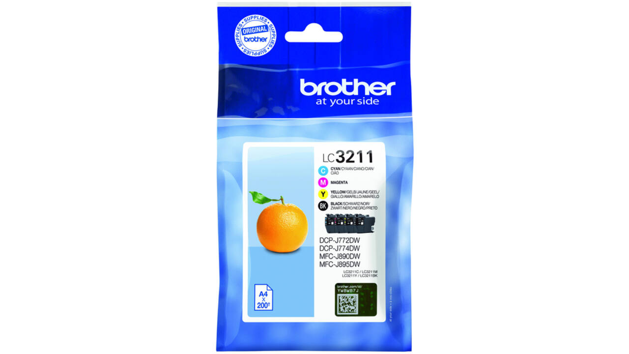 Inktcartridge Brother LC-3211 Zwart + 3 kleuren