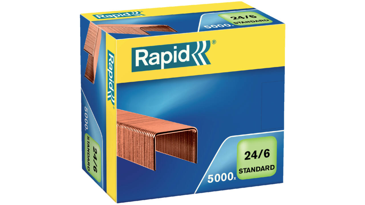 Nieten Rapid 24/6 verkoperd standaard 5000 stuks