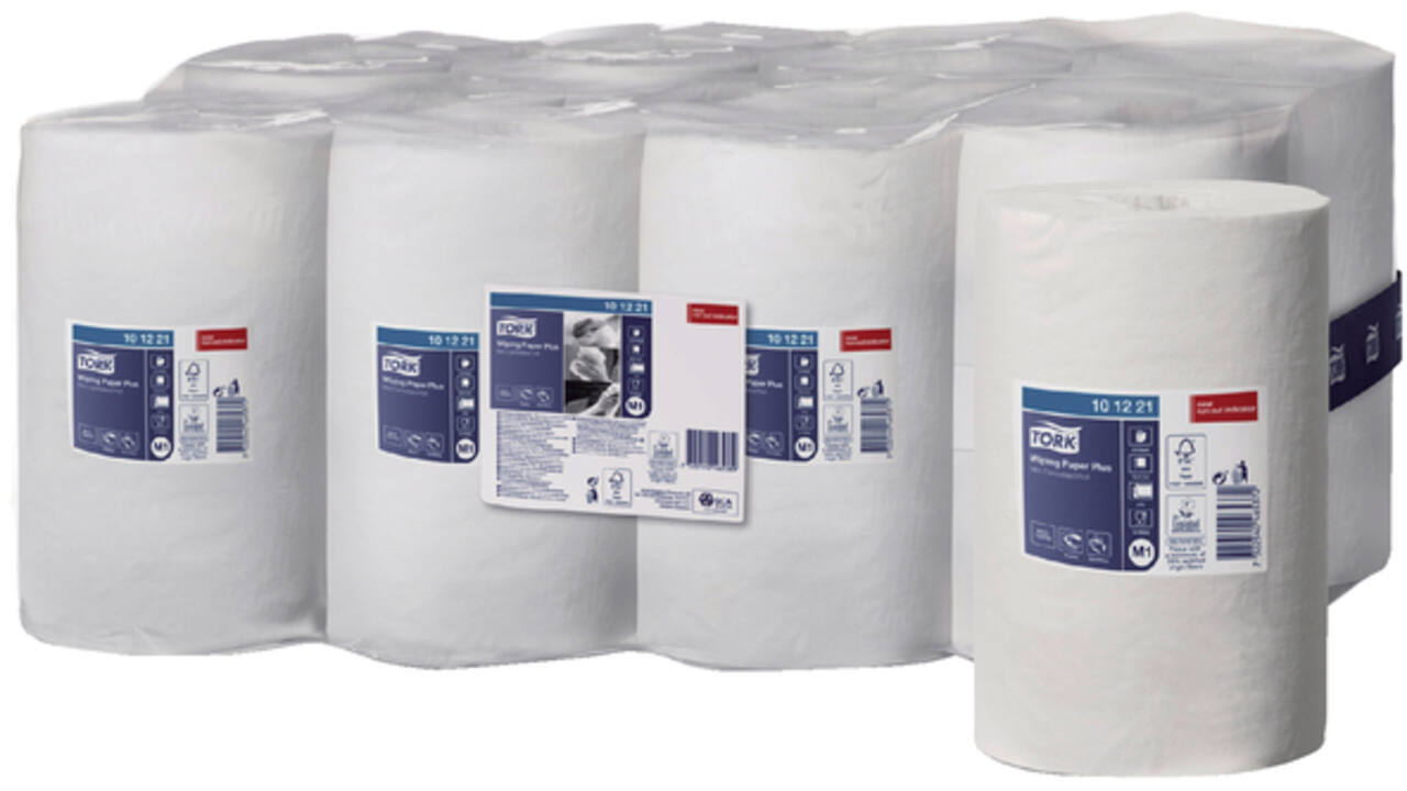 Poetspapier Tork M1 Plus Advanced 2-laags 75m wit 101221