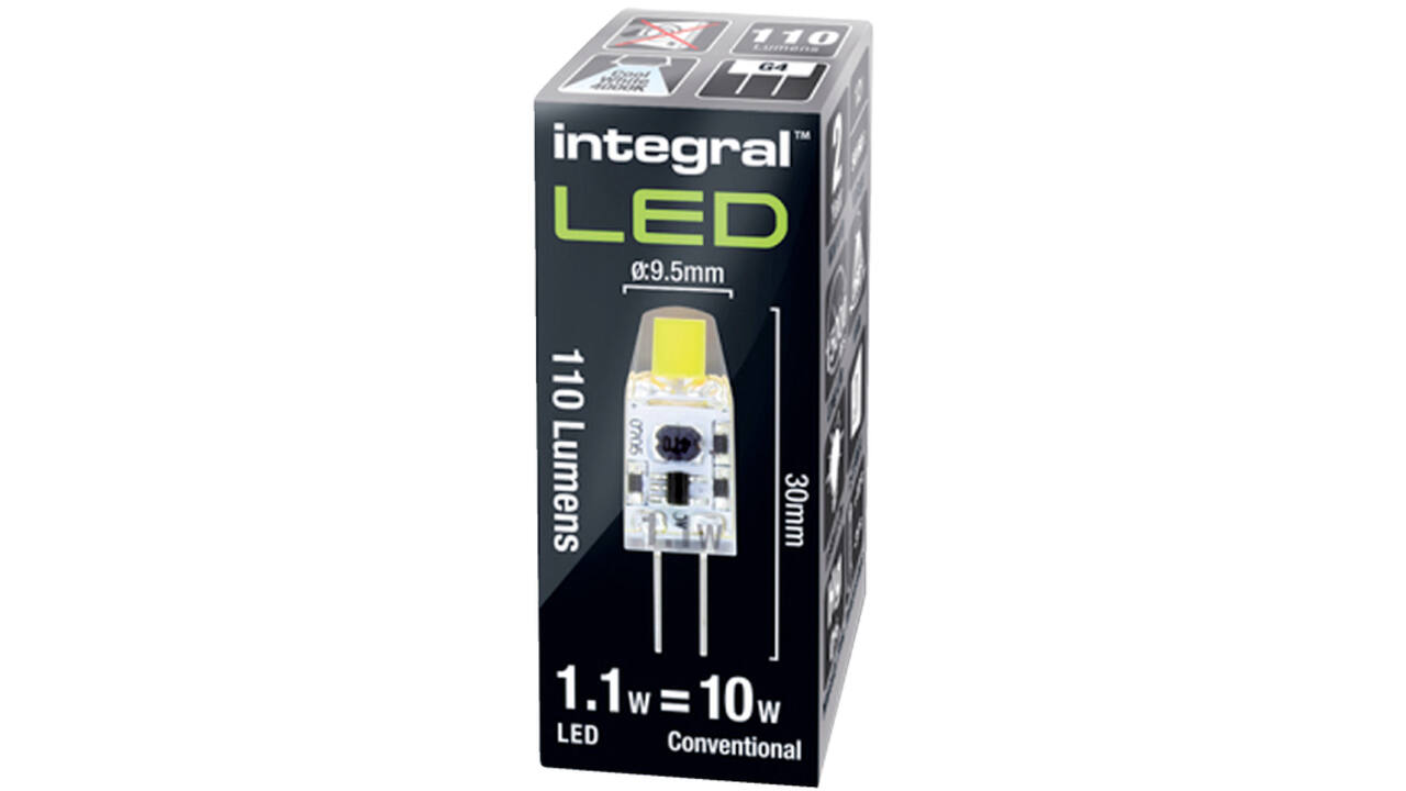 Ledlamp Integral GU4 4000K koel wit 1W 110lumen