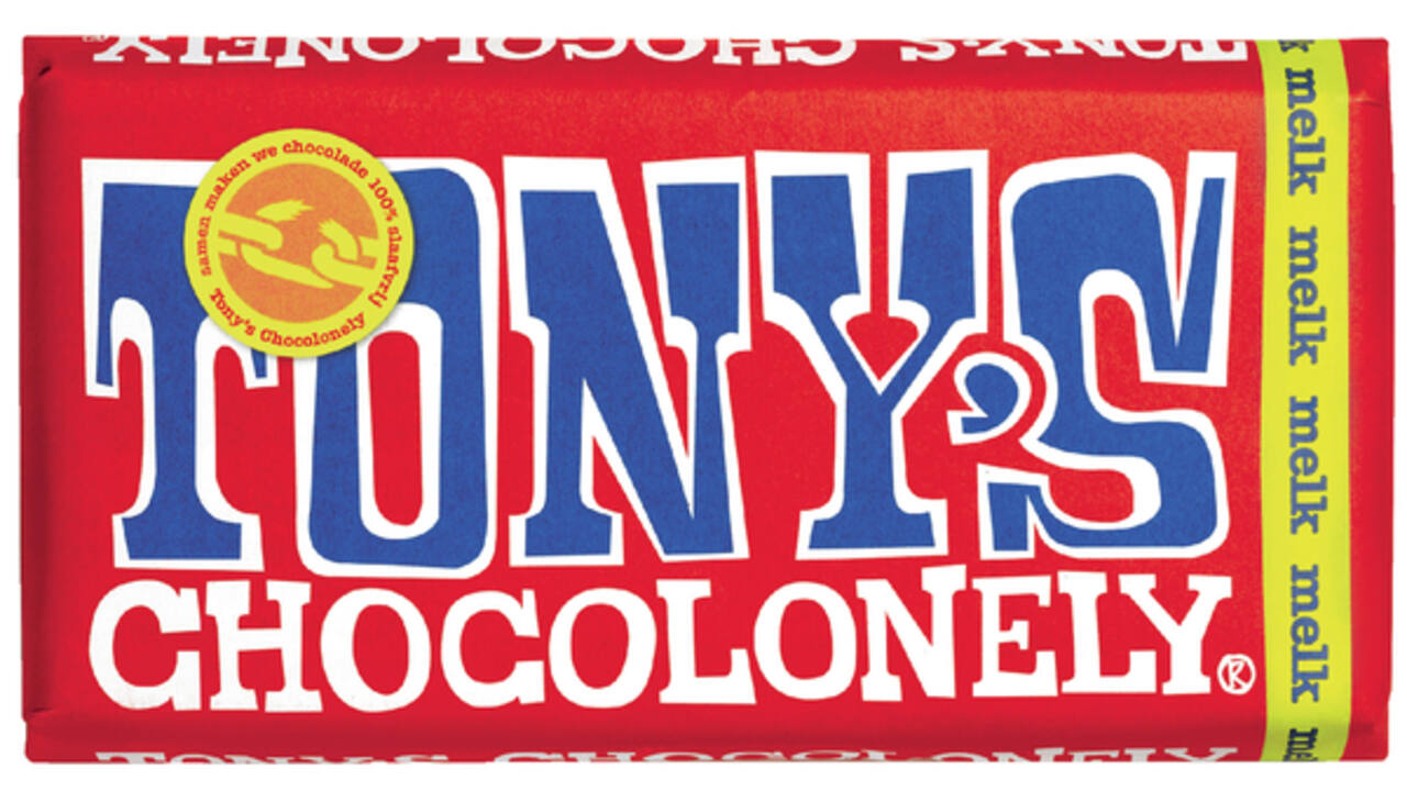 Chocolade Tony's Chocolonely melk reep 180gr