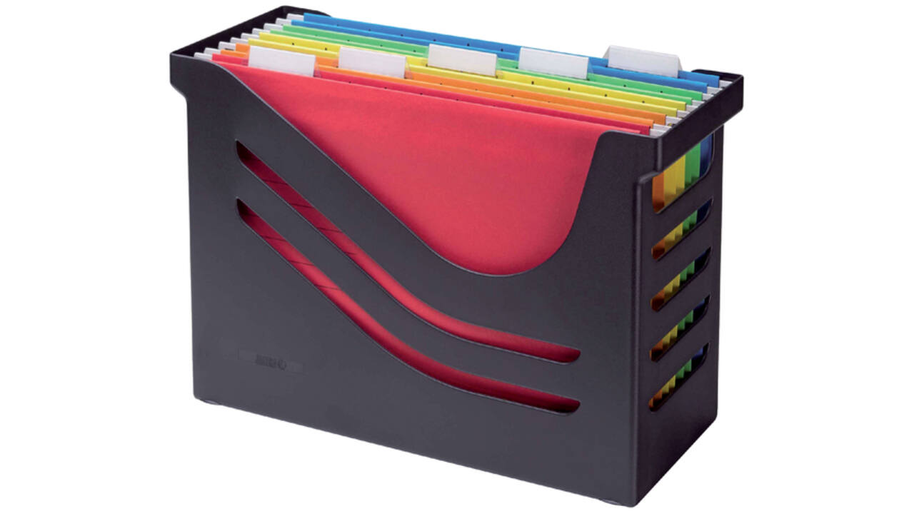 Hangmappenbox Djois Re-Solution + 5 hangmappen zwart